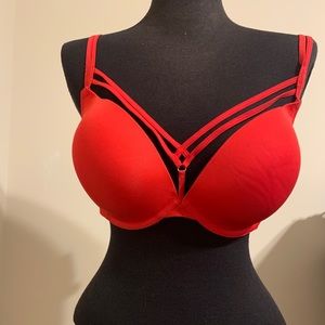 Cacique Red Strap Bra 42B